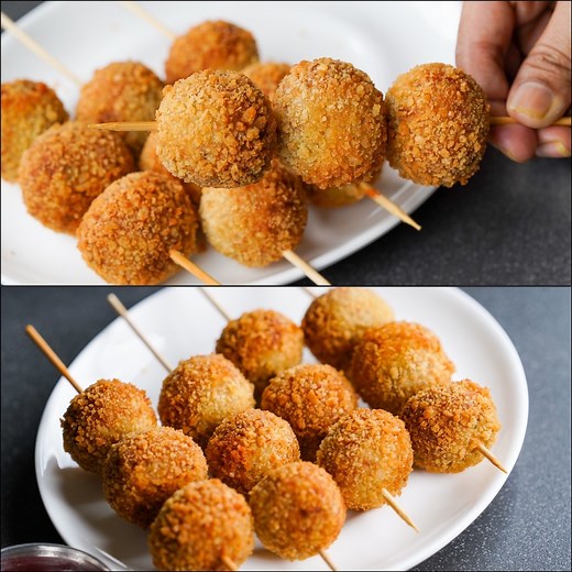 Crispy Chicken Ball Recipe | Easy Fried Chicken Ball | Easy Chicken Snacks Recipe | N'Oven Foods