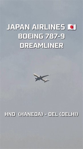 ✈️ on Instagram: "@japanairlines | JL39 | HND–DEL | Boeing 787-9 Dreamliner inbound to Indira Gandhi International Airport. #aviation #avgeek #boeing787 #explore #instagood"