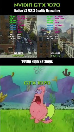 GTX 1070 – Native vs FSR3 Quality Upscaling | 1080p & 1440p Gaming Benchmark