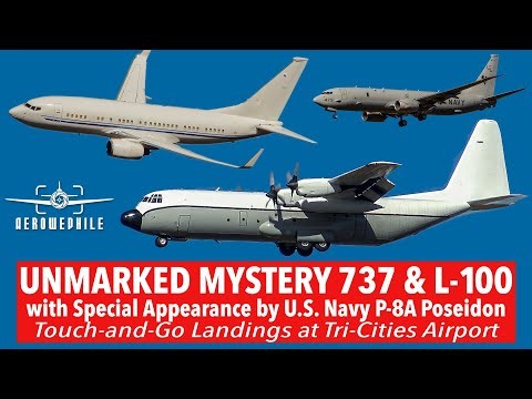Unmarked Mystery 737 & L-100 (C-130) Hercules Touch-and-Go Landings at Tri-Cities Airport 16Dec25