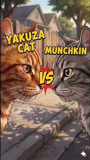 Yakuza Cat vs. Munchkin! 😼 #CinematicStorytelling, #CatHumor #darkhumor #animation #animals