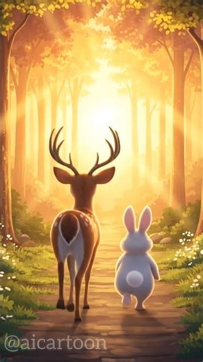 “DEER SAVED HIM 😭”#animalstory #trending #cartoon #animalstory #emotionalstory