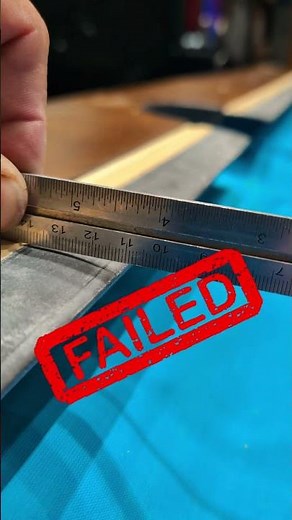 New pool table assembly quality check. and it failed!