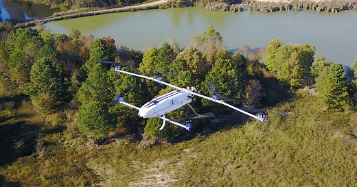 Hybrid drone can fly for over three hours, or carry up to six pounds