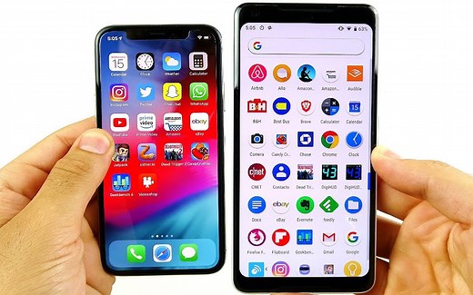 iOS 12 vs Android 9 Pie 速度对比测试