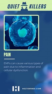 ⚡ EMFs can cause various types of pain due to inflammation and cellular dysfunction. The constant exposure to EMFs, particularly from cell phones and Wi-Fi, can lead to increased levels of oxidative stress and inflammation in the body. This exposure disrupts cellular processes, leading to mitochondrial dysfunction and the generation of reactive oxygen species. Over time, these effects contribute to chronic pain, fatigue, and a host of other health issues. Protect yourself by minimizing exposure 