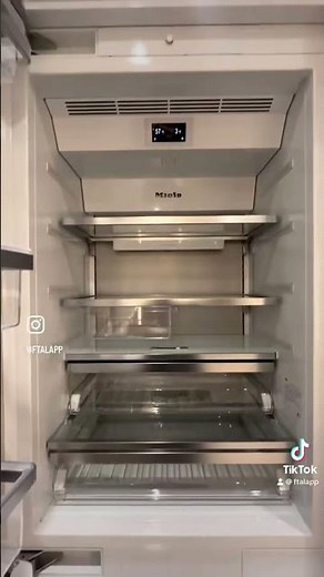 Miele refrigerator installation with panels #appliances #kitchen #apliances #kitchenappliances