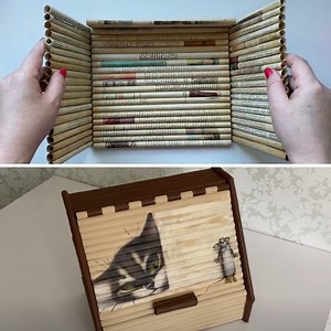 629K views · 10K reactions | Beautiful box made from recycled book pages | Diy Craft Ideas | Facebook
