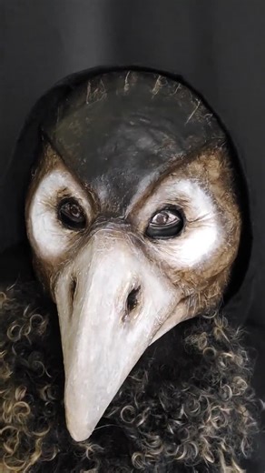 Handmade Paper Mache Bird Mask: Raven Crow Halloween Costume - Etsy
