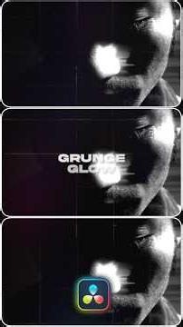 Level up your edits with this GRUNGE GLOW Effect⚡#videoediting #davinciresolve #cinematic #effects