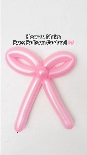 How to Make a Bow Balloon Garland | DIY Balloon Decor Tutorial 🎀