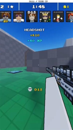 do headshot with new legendary gun skin #fpsflick #roblox #gameplay #headshot