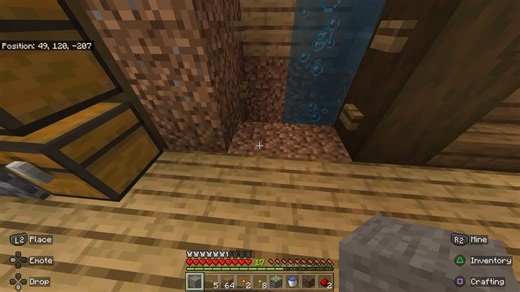 I made cheap multi floor water elevator and no-damage drop shaft for my mines