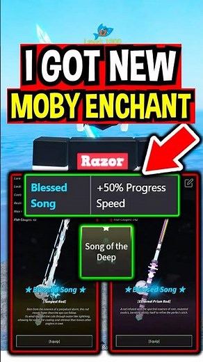 I Finally Got SECRET BLESSED SONG ENCHANT in Roblox Fisch..