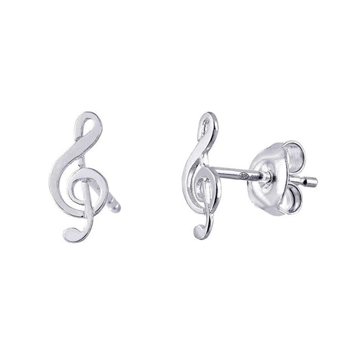 Treble Clef Stud Earrings Sterling Silver Music Note Earrings Minimalist Cute Gift for Music Lover - Etsy