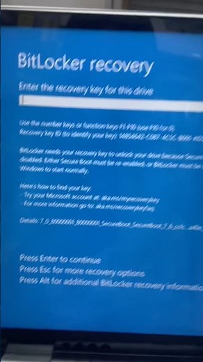 Bypass BitLocker Recovery Key Screen Step by Step #pcrepair #techtips #shorts