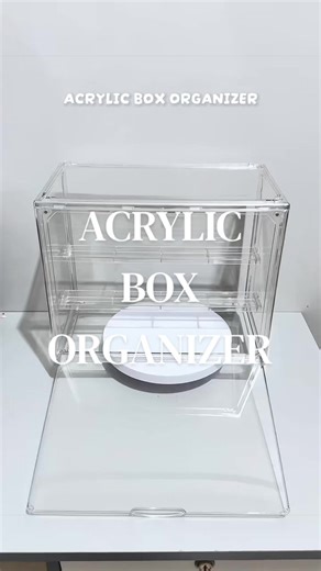 Stylish Acrylic Storage Box for Home Organization