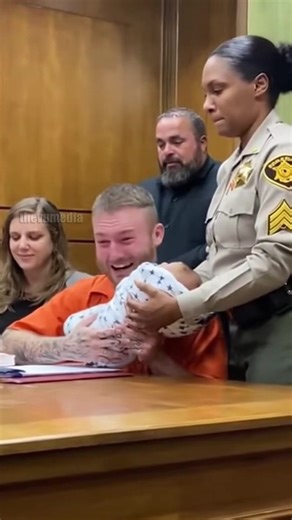 5.6K views · 82 reactions | Fatherhood Knows No Walls: Inmate's First Time Holding His Newborn! #reunion #family #emotional | Story Pulse | Facebook