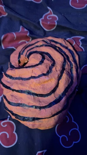 I made Obito’s mask from Naruto in our class three years ago