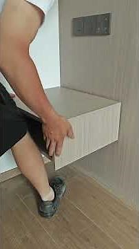 Floating bedside table installation, entire process, very relaxing and sturdy, beautiful