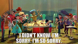 I didn't know. I'm sorry. I'm so sorry.