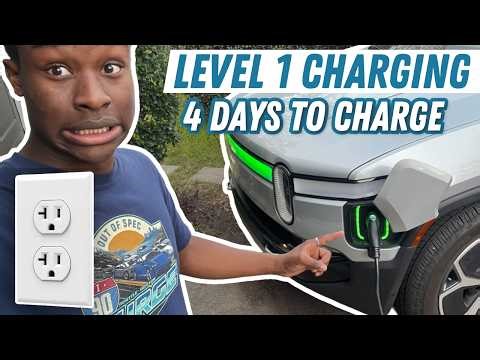 I Only Charge My Rivian R1T With A 120V Wall Outlet! Here Is My Experience