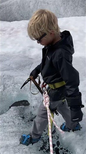 8-Year-Old Hikes on a REAL Glacier in Norway! 😳🧊