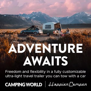 467 reactions · 59 shares | The camper that has been on a TWO YEAR waitlist is now available at Camping World! Meet Happier Camper the ultra-light camper that is revolutionizing the travel trailer industry with its modular Adaptiv™ system and forward-thinking design. From camping to glamping, overland to off-the-grid, The Happier Camper is designed to get you ready for any adventure! Order yours today and take advantage of nationwide delivery! | Camping World | Facebook