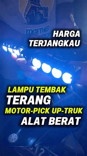 Lampu LED 4 Mata 2 Warna Lampu 12-24 Volt DC