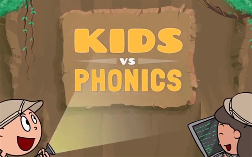 【趣味自然拼读 60集全】幼儿英语启蒙 动画版26个字母的组合发音 KIDS VS PHONICS