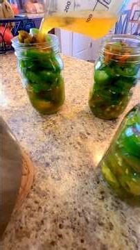 Make sweet heat jalapeño peppers with me! #Viral #Canning #Cooking #Food #Foodie #YouTube #Shorts