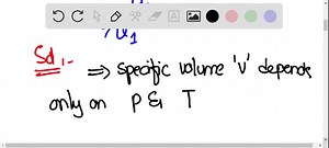 SOLVED:For a homogeneous (single-phase) simple pure substance, the pressure and temperature are independent properties, and any property can be expressed as a function of these two properties. Taking U=U(P, T), show that the change in specific volume can be expressed in terms of the volume expansivity βand isothermal compressibility αas (d U)/(U)=βd T=αd P Also, assuming constant average values for βand α, obtain a relation for the ratio of the specific volumes U2 / U1 as a homogeneous system un