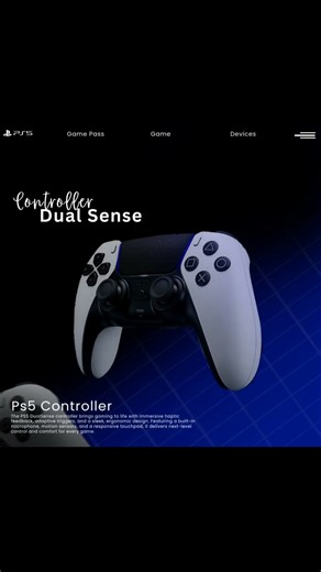 The animation of gaming controller #ps5 #ps5controller #animation