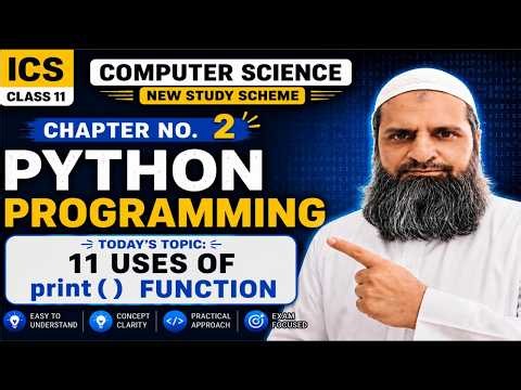 ICS 11th CS Lecture 3 | print() Function in Python