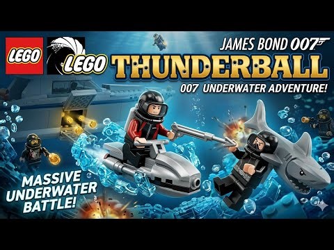 LEGO James Bond 007: THUNDERBALL (1965) | Cinematic Movie Summary