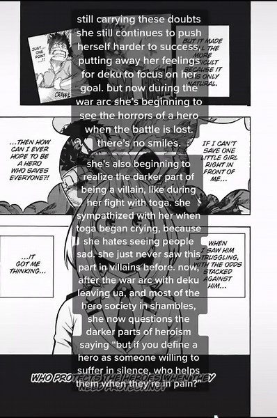 ochako is a well written character, y’all will just do anything to avoid that fact 😭 #ochakouraraka #ochako #uraraka #bnha #bnhamanga #mha