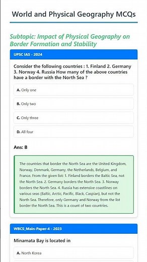 Impact of Physical Geography on Border Formation and Stability