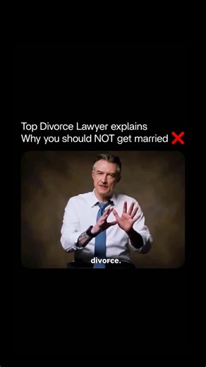 The Cloud ☁️ on Instagram: "Is Marriage Actually Worth It? In this intense and thought-provoking clip, renowned divorce lawyer James Sexton presents a stark, data-driven analysis of modern marriage. He begins by stating that 56% of marriages end in divorce. However, he argues this number is misleadingly low. He then adds a conservative estimate of 20% for couples who remain married but are unhappy (staying together for kids, financial reasons, etc.), bringing the total “failure rate” of what he 