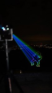 Real projection or AI video?😎🤔 #lasercube #laserart #ai #video #laserprojection | Wicked Lasers