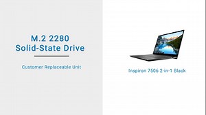 How to replace M.2 2280 SSD on Inspiron 7506 2-in-1 Black