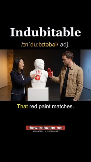 Indubitable | The Word For Proof Beyond Doubt · C1 Advanced