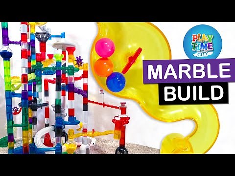 Our BIGGEST Marble Run Build Using Marble Genius Sets