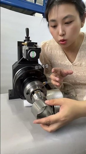 Expanding mandrel pneumatic collet chucks for welding spindle rotary