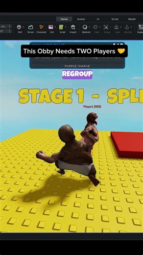 This Roblox Obby Requires TWO Players to Win 🤝🔥 #roblox