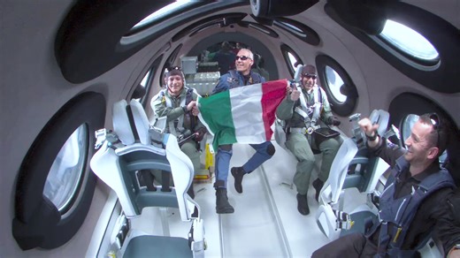 Virgin Galactic launches first commercial flight with members of Italian Air Force as passengers