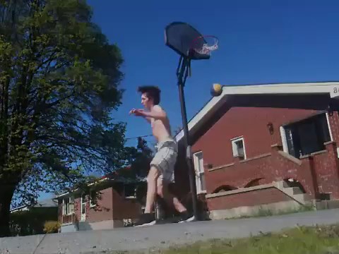 Amazing Backyard Basketball Dunks!