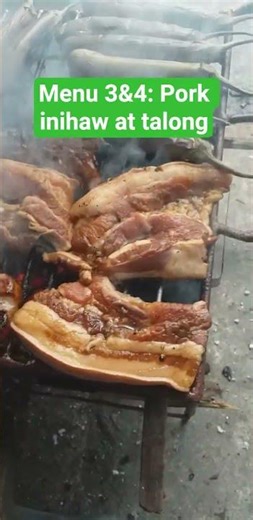 MENU 3&4 FOR OUR BOODLE FIGHT : INIHAW NA PORK AT TALONG #boodlefight #menu #filipinodish #svo2.181
