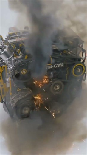 #trending #automobile #machine heavy smoke with abnormal sound