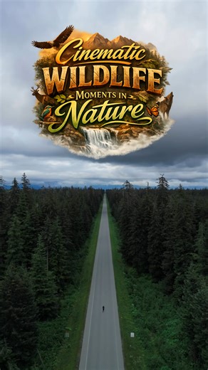 Cinematic wildlife moments in nature