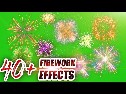 Fireworks Green Screen (40+ Effects 4K / Free Download Link)
